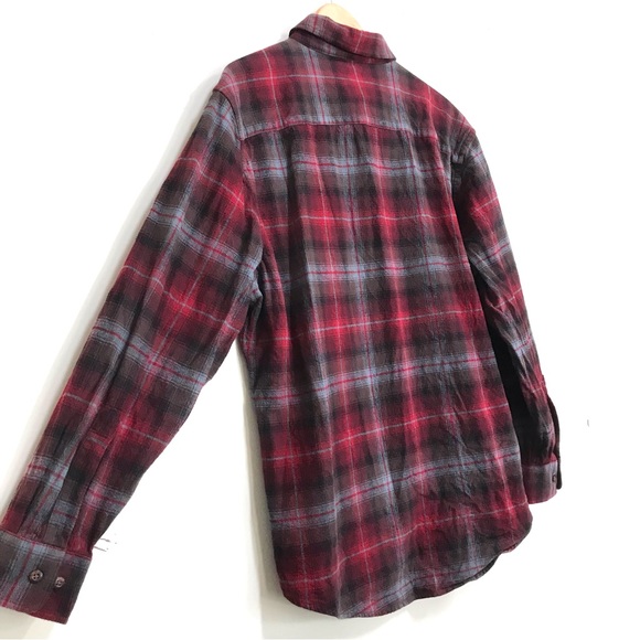 Pendleton Mason Plaid 100% Cotton Button Up Flannel (L) - Picture 6 of 8